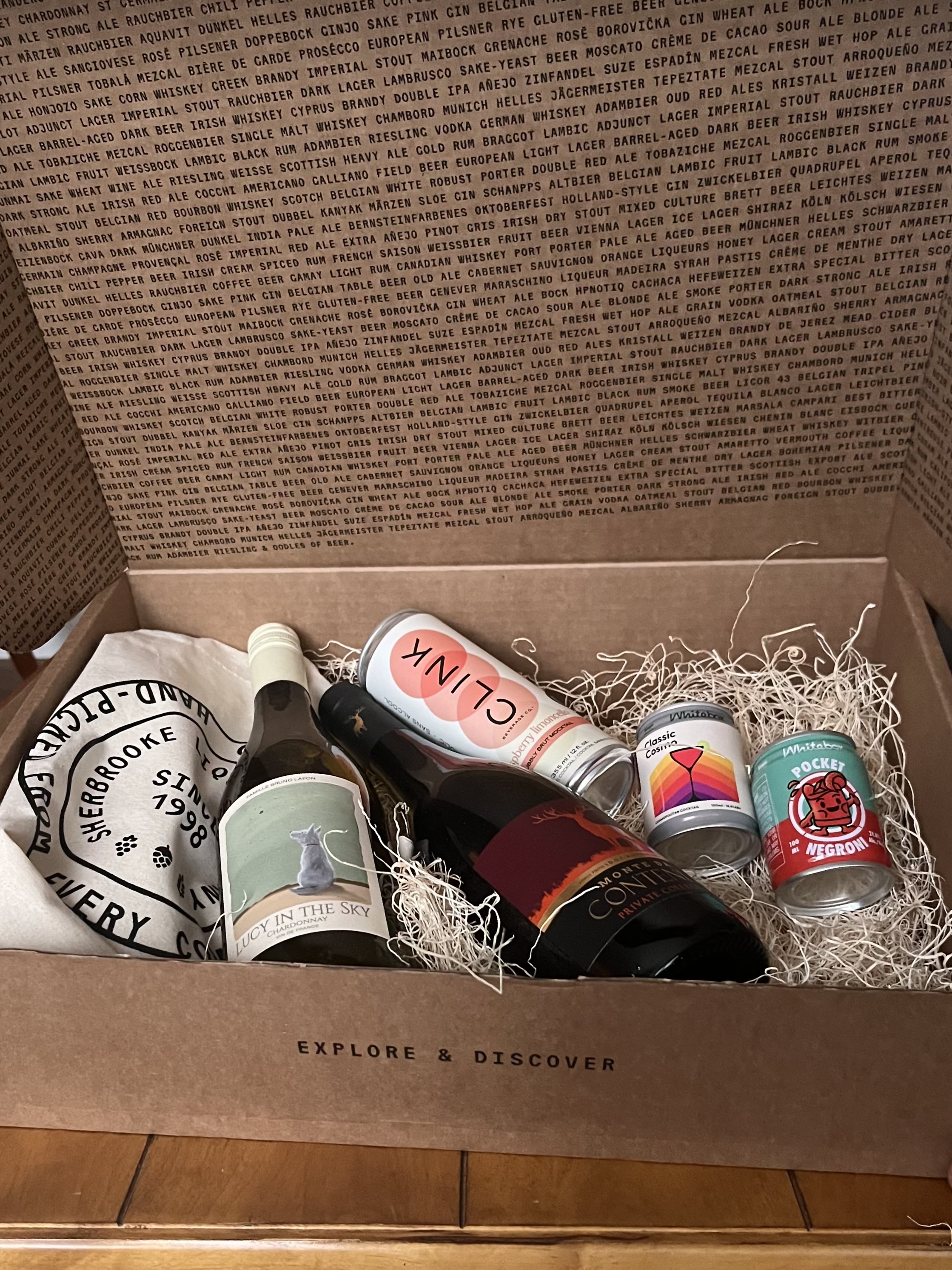 Box of Sherbrook Liquors Best