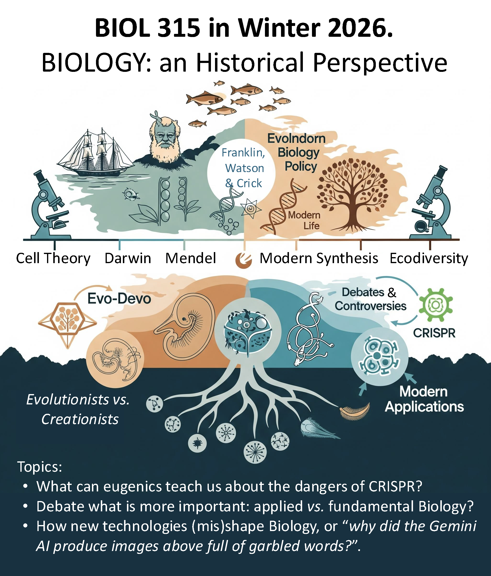 BIOL 315 course advertisement