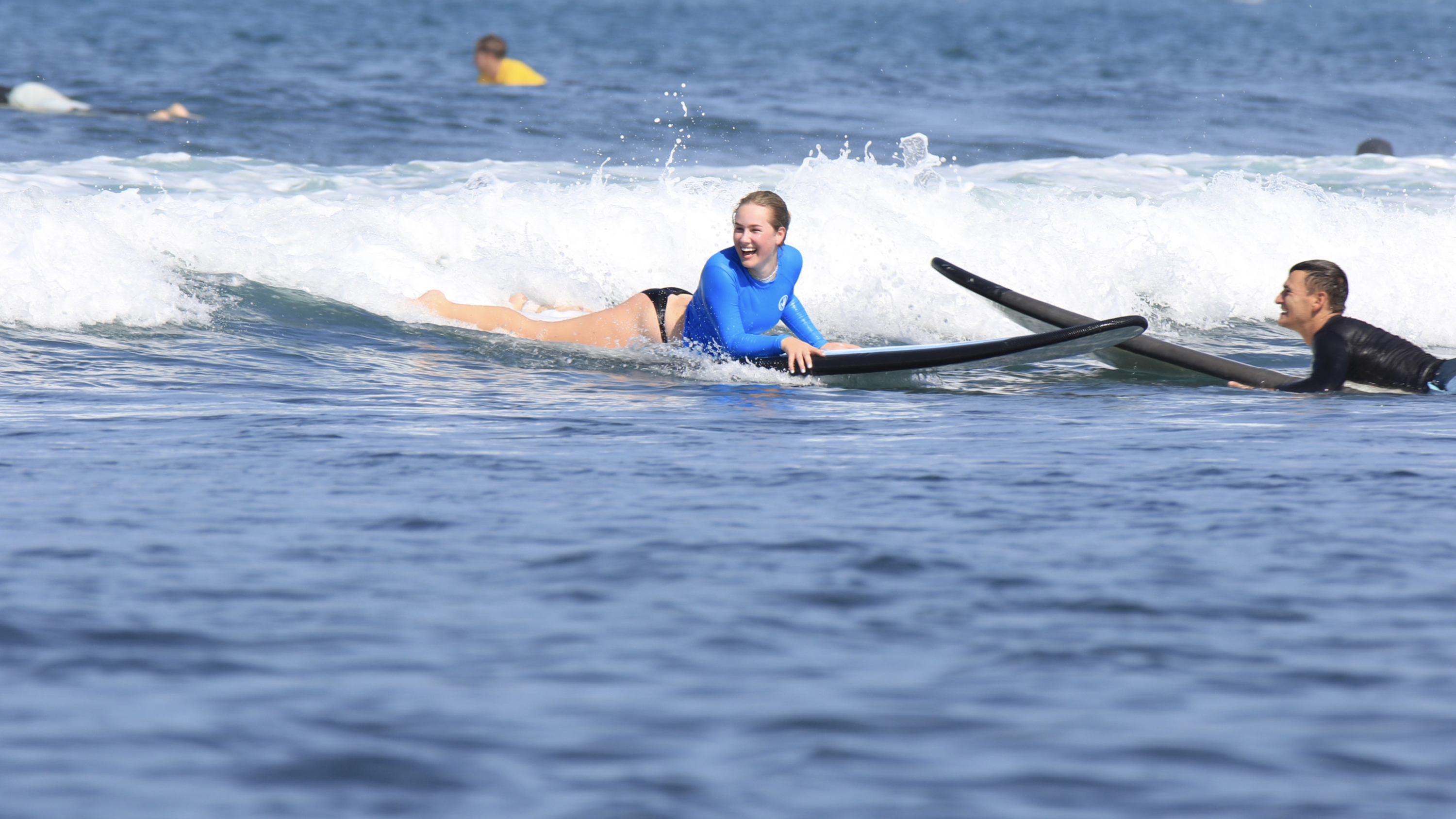 Hope Frieson surfing in Australia