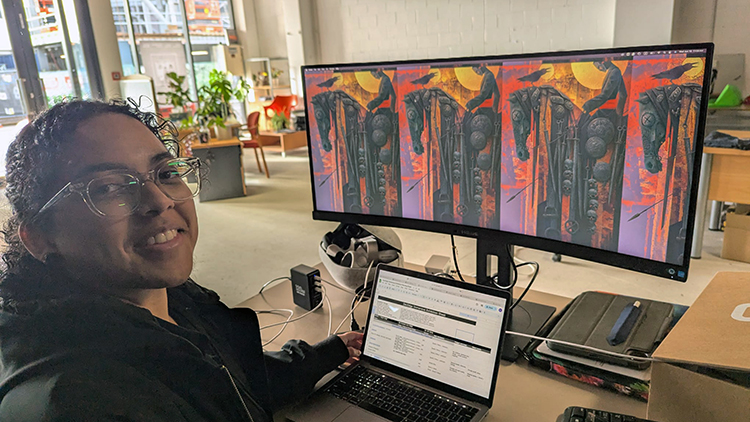 Kaiya, exhibition coordinator for a film festival 