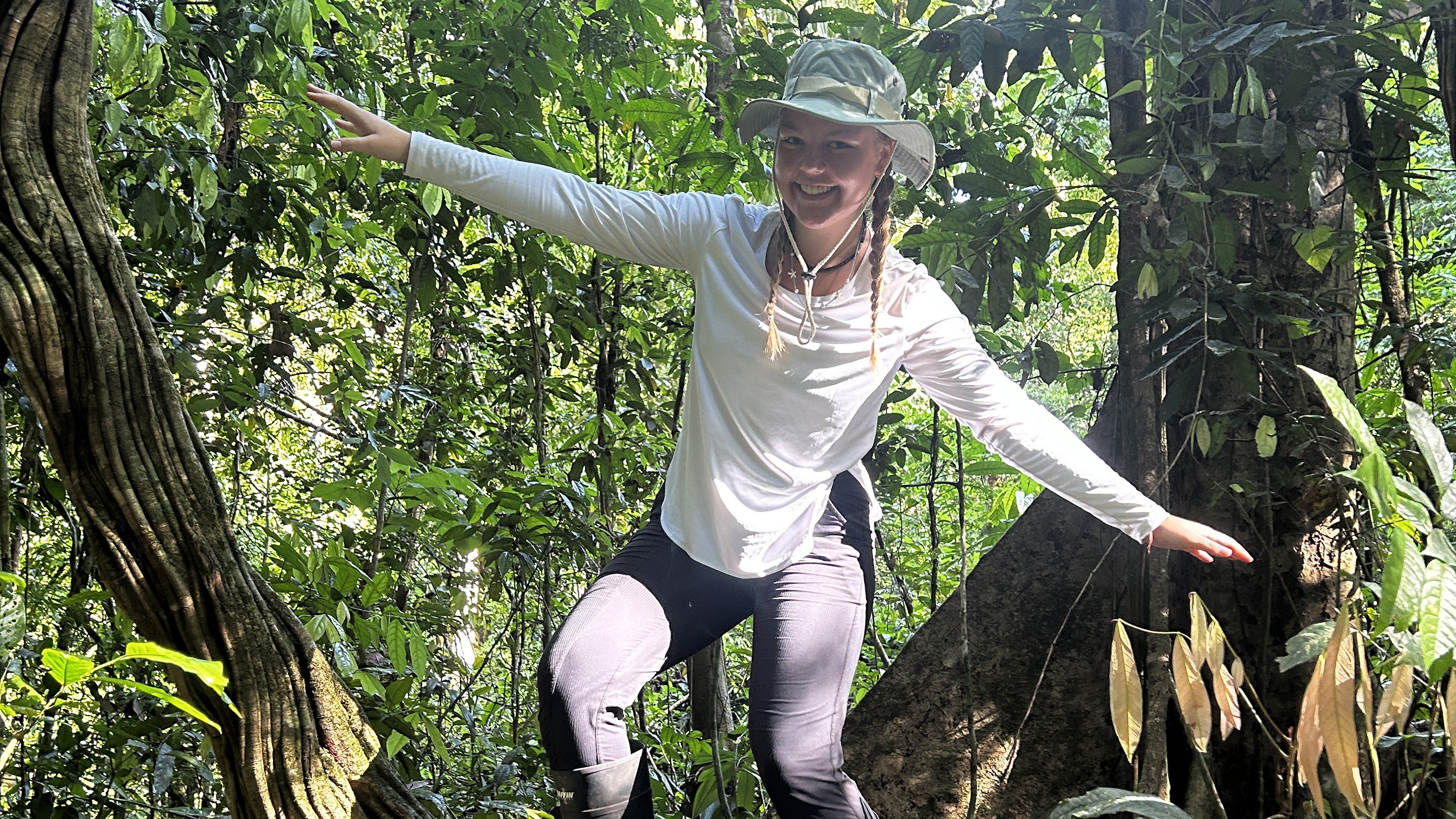 Makayla Haag in the rainforest of Costa Rica