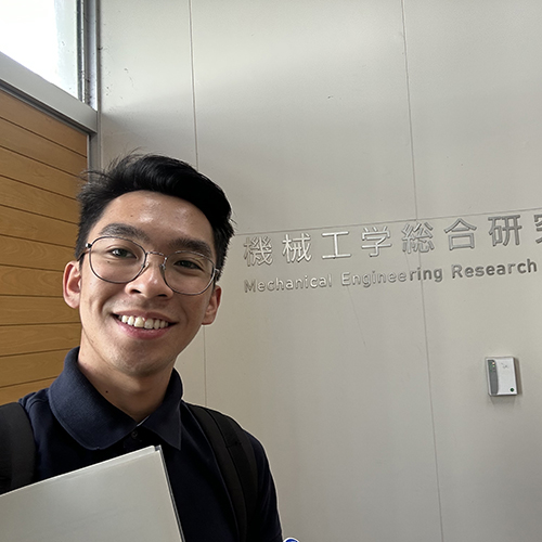 Patrick Tiang at mechanical engineering building