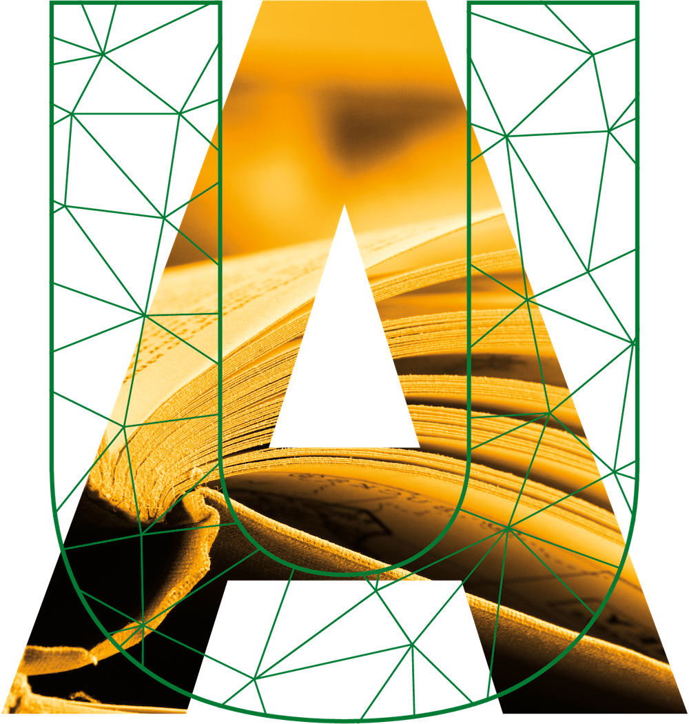 UA graphic depicting pages of an open book