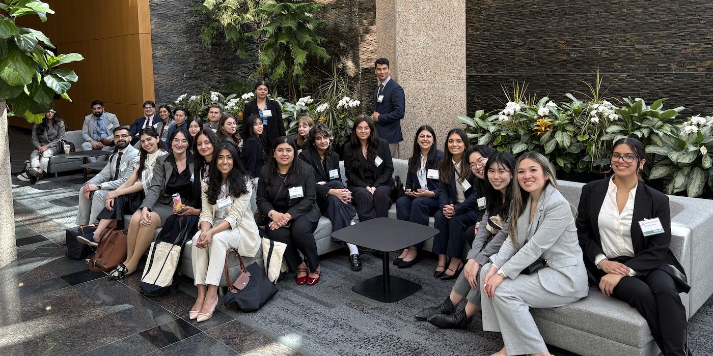 group of students and staff at an event