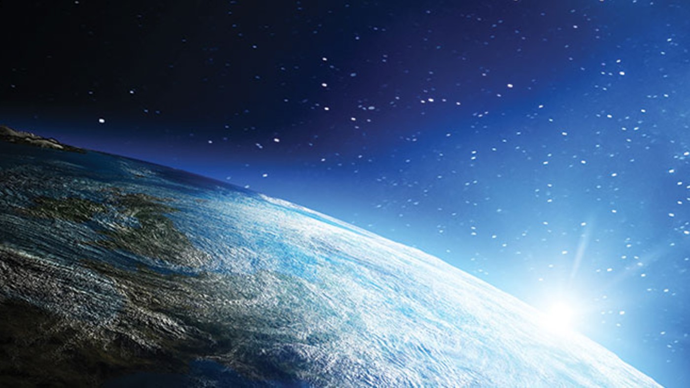 Planet earth view from outer space