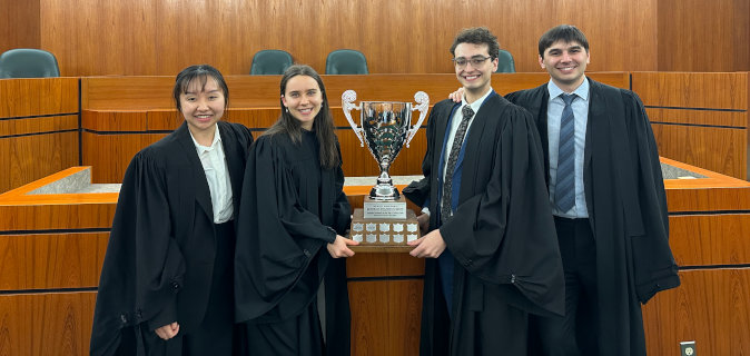 L to r: Tina Diep, Chiara Concini, Kieran Boyko, Benjamin Pacholik