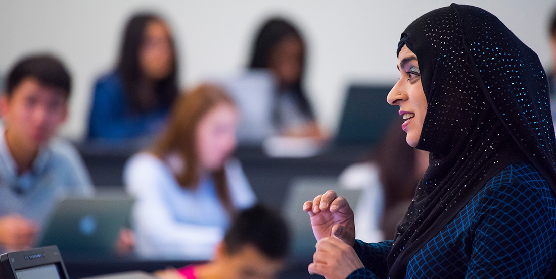 October 2016 Faculty of Science Instructor of the Month Sadaf Ahmed. 